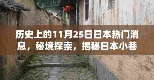 揭秘日本小巷深处的秘密，历史热门消息与特色小店的探寻之旅