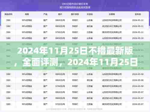 全面评测与介绍,2024年11月25日不撸最新版产品体验与使用指南