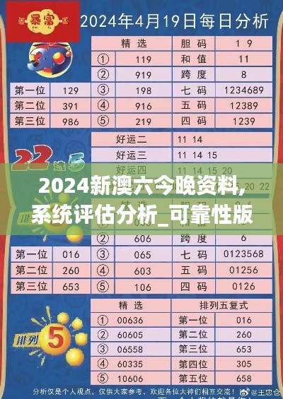 2024新澳六今晚资料,系统评估分析_可靠性版CTF75.840