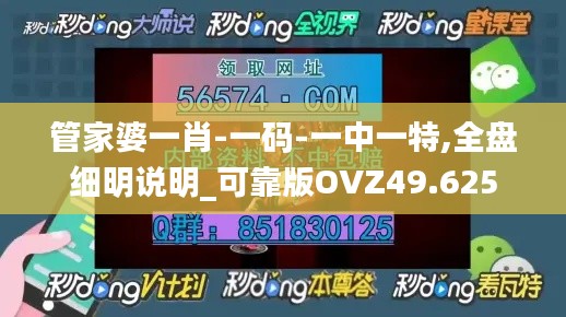 管家婆一肖-一码-一中一特,全盘细明说明_可靠版OVZ49.625