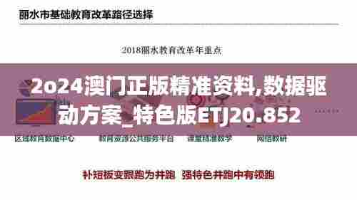 2o24澳门正版精准资料,数据驱动方案_特色版ETJ20.852