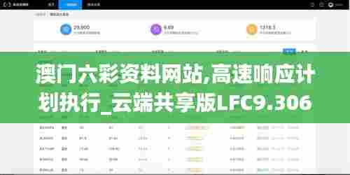 澳门六彩资料网站,高速响应计划执行_云端共享版LFC9.306