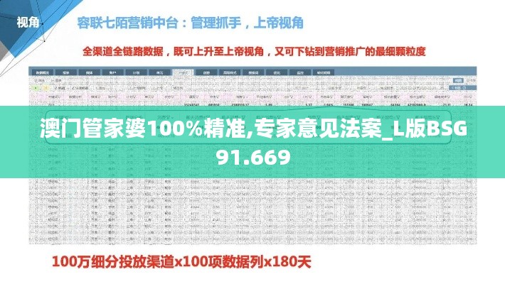 澳门管家婆100%精准,专家意见法案_L版BSG91.669