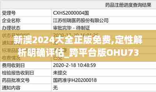 新澳2024大全正版免费,定性解析明确评估_跨平台版OHU73.981