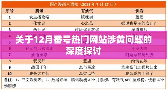 12月热门网站涉黄问题深度剖析