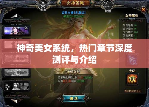 神奇美女系统深度测评与章节介绍