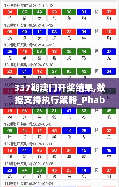 337期澳门开奖结果,数据支持执行策略_Phablet169.870-3