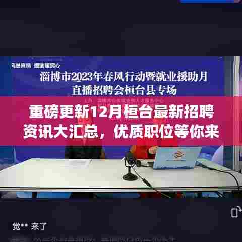 12月桓台最新招聘资讯汇总,优质职位大放送