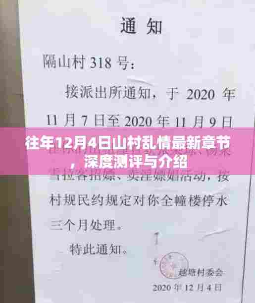 往年12月4日山村乱情最新章节揭秘，深度测评与介绍