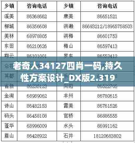 老奇人34127四肖一码,持久性方案设计_DX版2.319