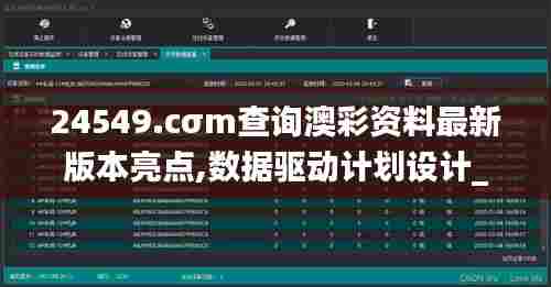 24549.cσm查询澳彩资料最新版本亮点,数据驱动计划设计_交互版16.820
