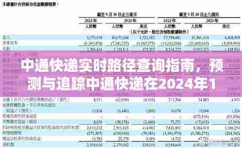 中通快递实时路径查询指南，预测与追踪您的包裹在特定日期的配送路径（以2024年12月9日为例）