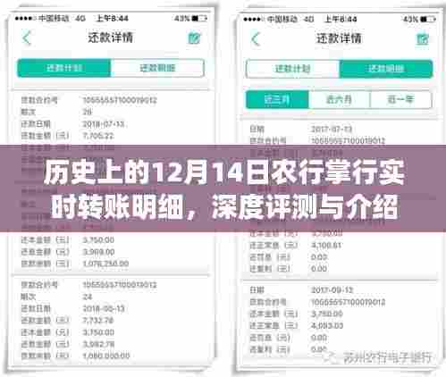 农行掌行实时转账明细深度评测及介绍,历史视角下的12月14日回顾