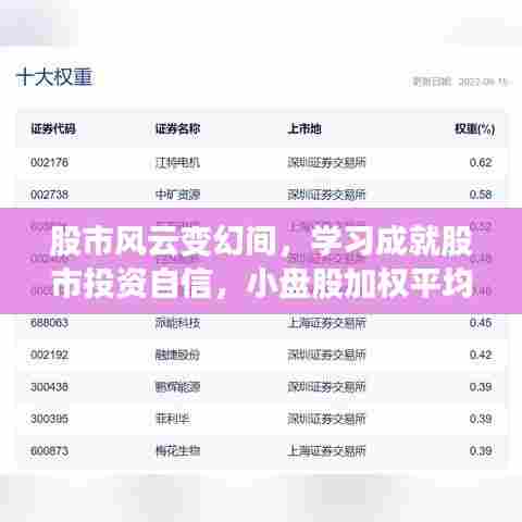 小盘股加权平均ETF实时启示，股市风云变幻中的投资自信之源