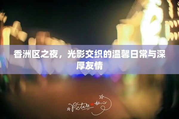 香洲区之夜,光影交织的温馨日常与友情印记