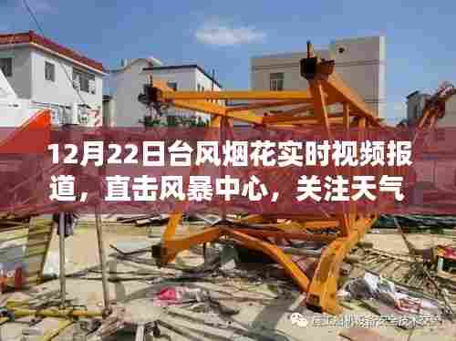 台风烟花直击报道,实时视频展现风暴中心,密切关注天气动态