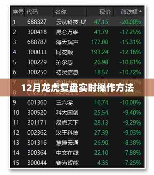 揭秘龙虎复盘，实时操作指南