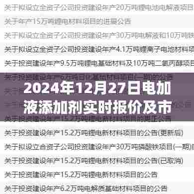 电加液添加剂实时报价及市场趋势分析（2024年）