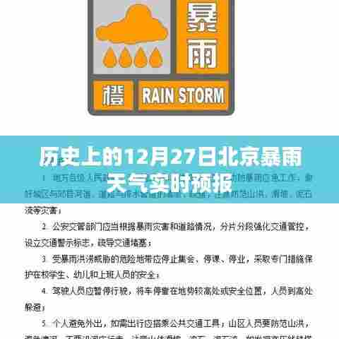 北京历史暴雨天气实时预报，12月27日暴雨来袭