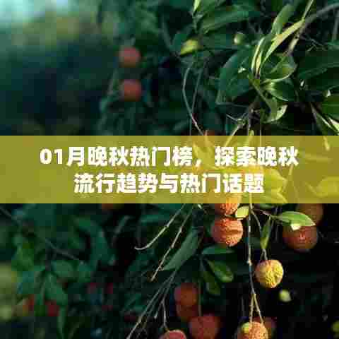 01月晚秋流行趋势与热门话题大揭秘