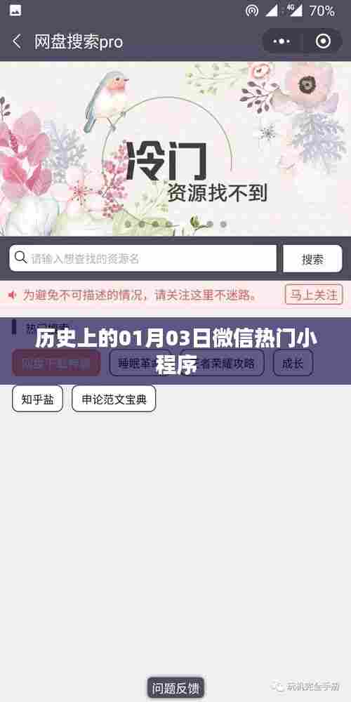 微信热门小程序的历史起源与发展，一月三日回顾