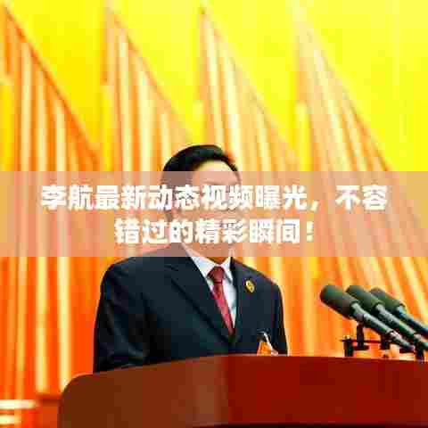 李航最新动态视频曝光,不容错过的精彩瞬间!