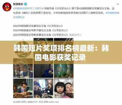 韩国短片奖项排名榜最新：韩国电影获奖记录 