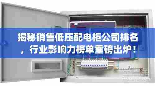 揭秘销售低压配电柜公司排名,行业影响力榜单重磅出炉!