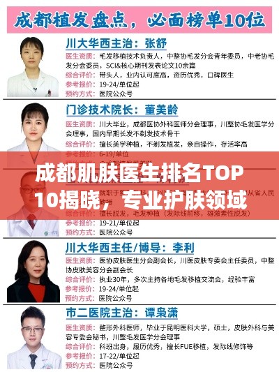 成都肌肤医生排名TOP10揭晓,专业护肤领域的佼佼者