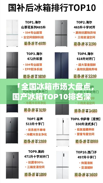 「全国冰箱市场大盘点，国产冰箱TOP10排名深度解析」